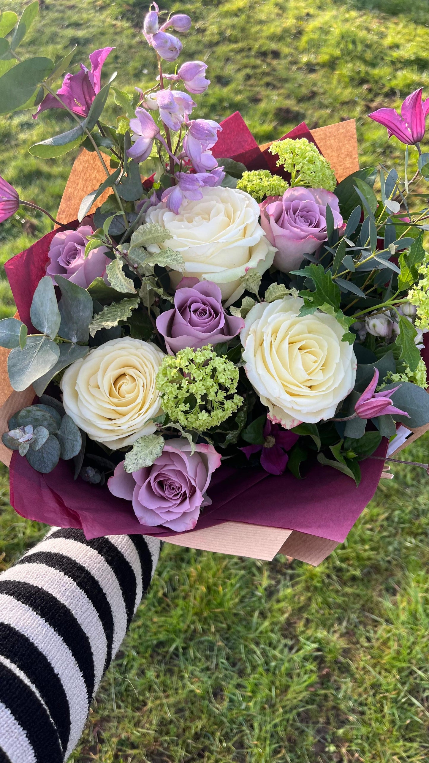Soft Lilac Hand Tied Bouquet