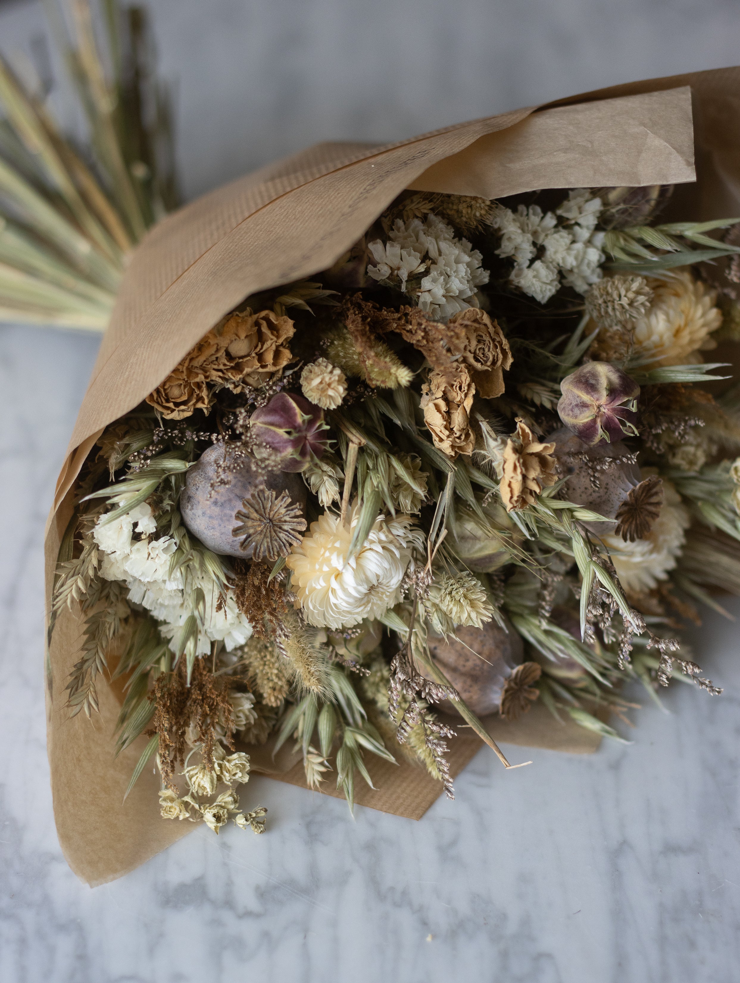 Pastel Dried Flower Bouquet