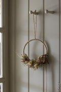Dried Flower Burgundy Hoop Wreath